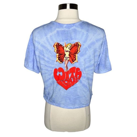 Boys Lie Lady Butterfly Tie Dye Tee - Size Large - Picture 6 of 9